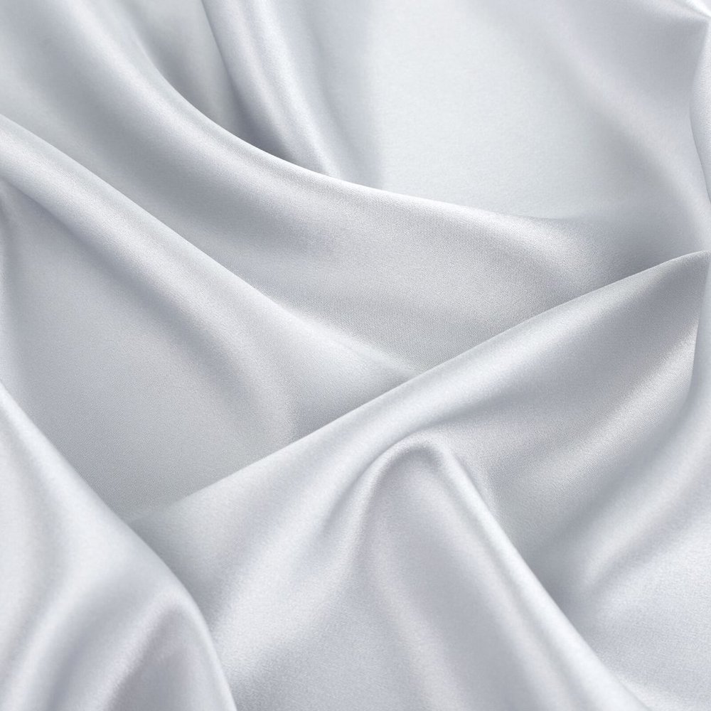 NEW The Golden Arch 100% Silk 22 Momme Pillowcase Silver Gray Size F